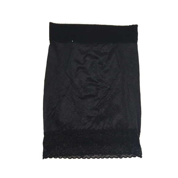 Vintage Flexees Black Shapewear Slip Skirt Size L Slimming Panty Pin Up Womens - Picture 1 of 4